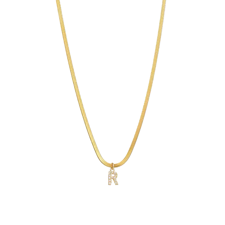 The Snake Initial Necklace