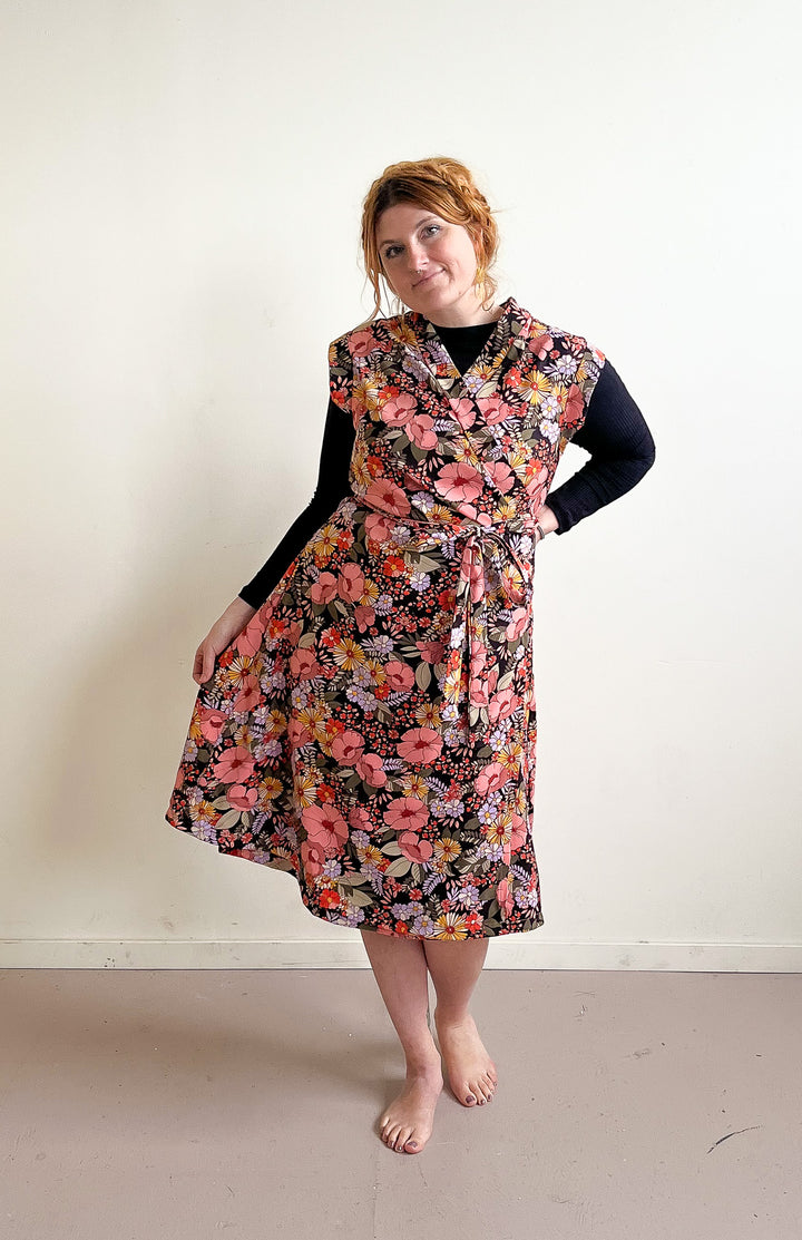 Francis Dress in Midnight Moon Twill