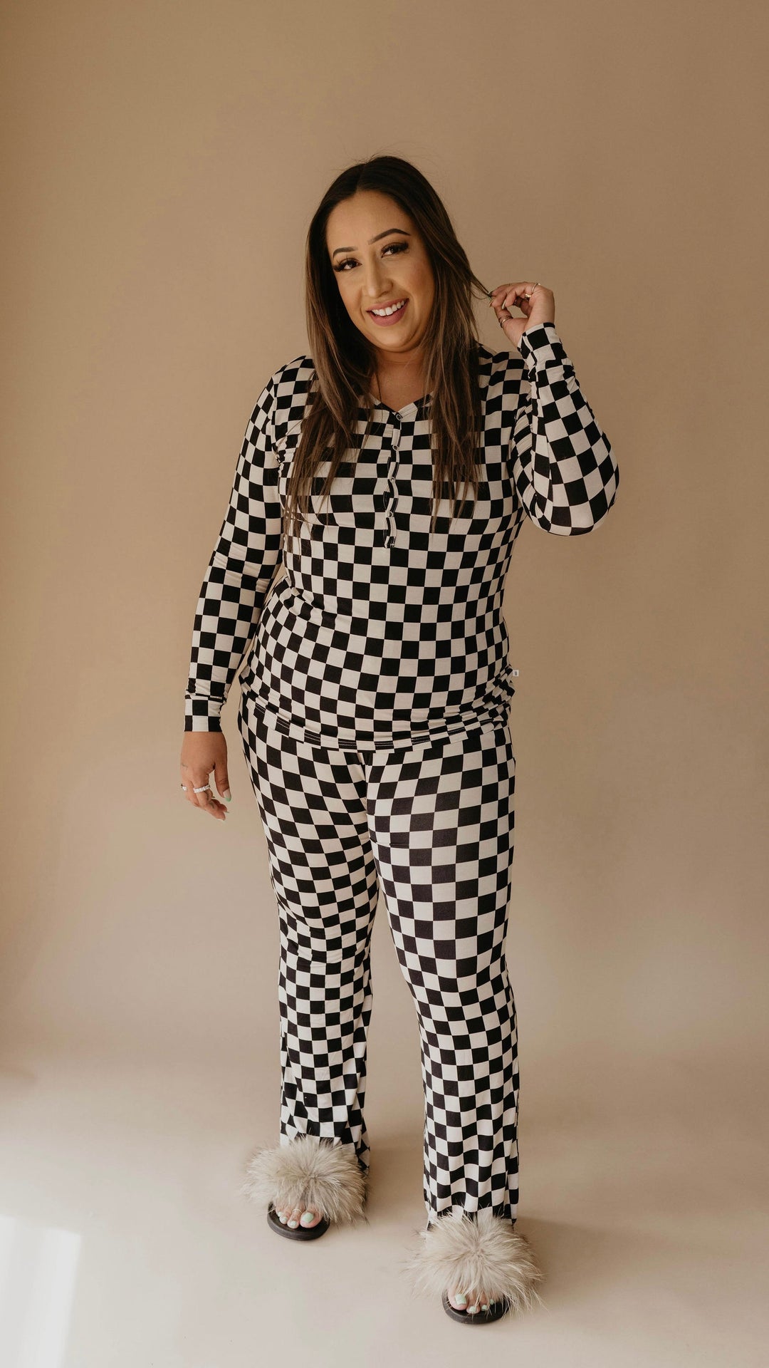 Black Checkered | Women's Bamboo Pajamas