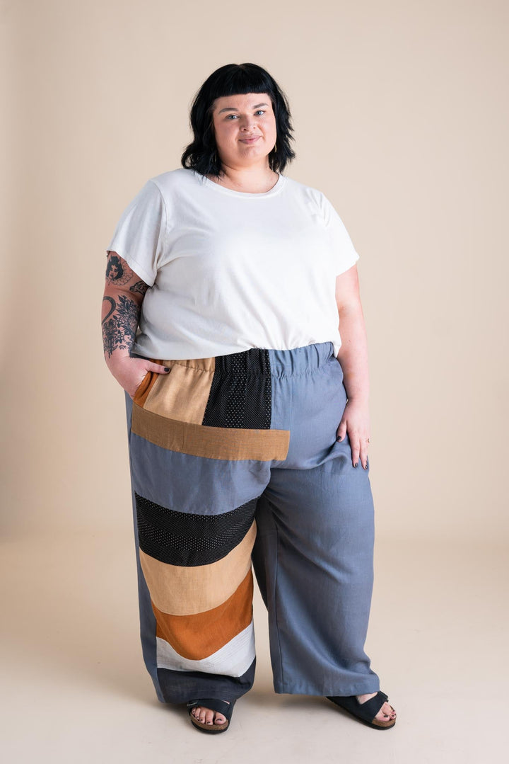 Sunset Pants 4X in Patchwork #2