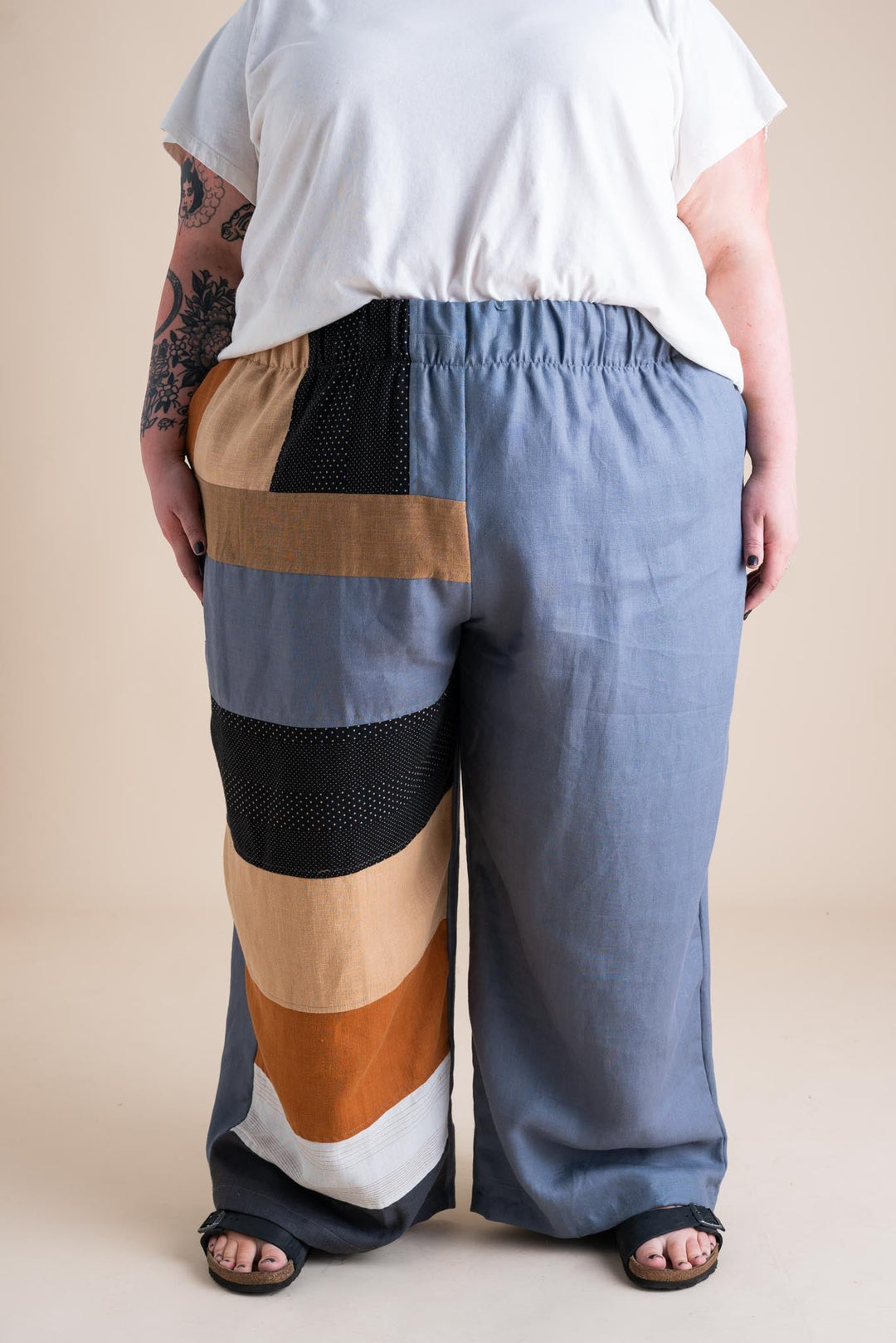 Sunset Pants 4X in Patchwork #2