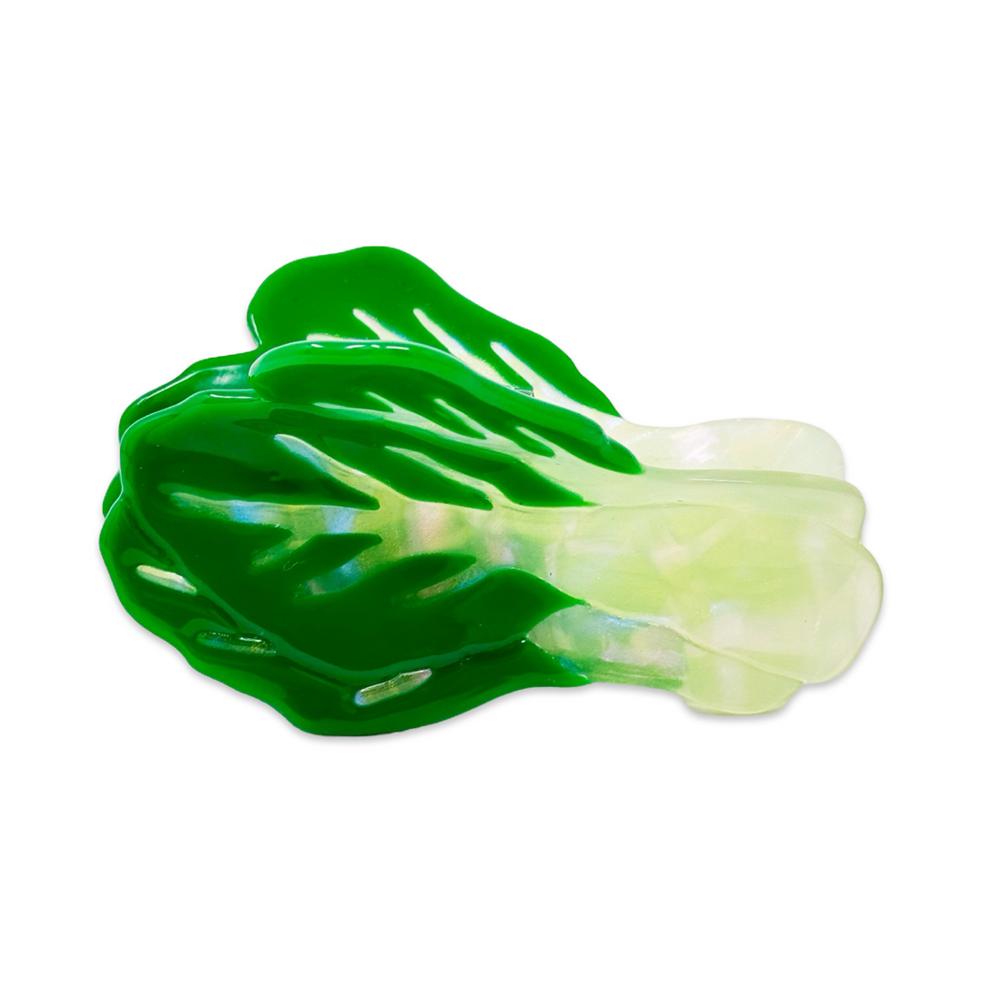 Large Bok Choy Hair Claw Clip