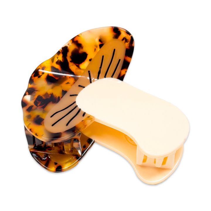 Midi Shiitake Mushroom Hair Claw Clip