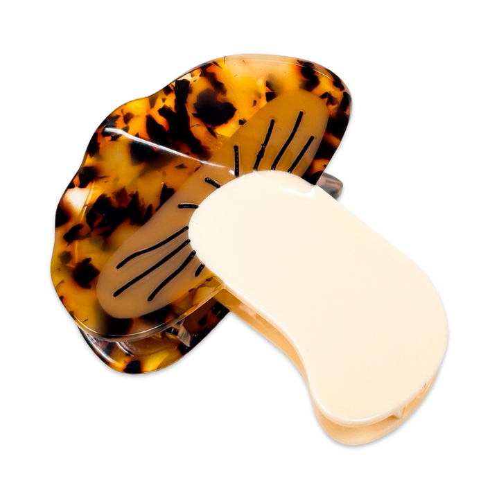 Midi Shiitake Mushroom Hair Claw Clip