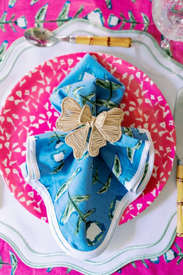 THE BLUE TULIP NAPKIN SET (Erin Donahue Tice X Modafleur)