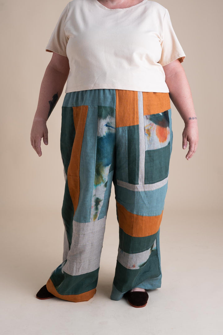 Sunset Pants 3X in Patchwork #2