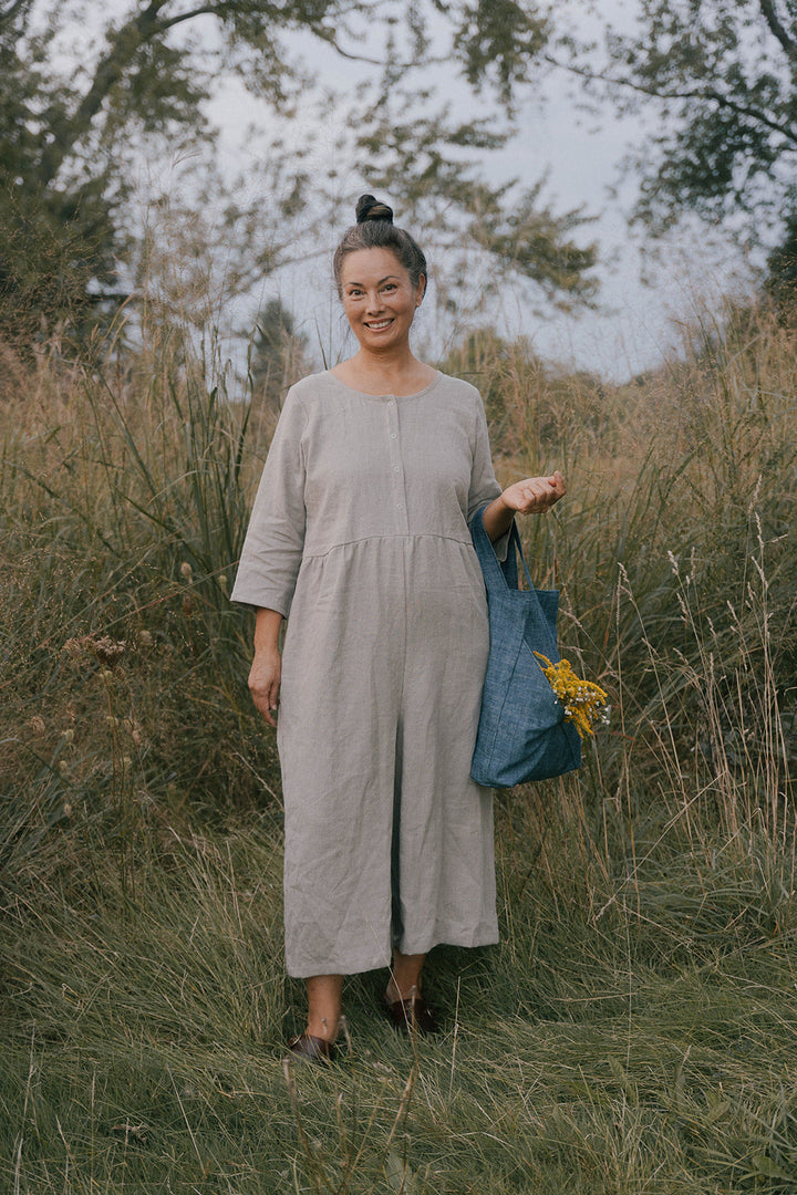 Ranch Jumpsuit in Pebble