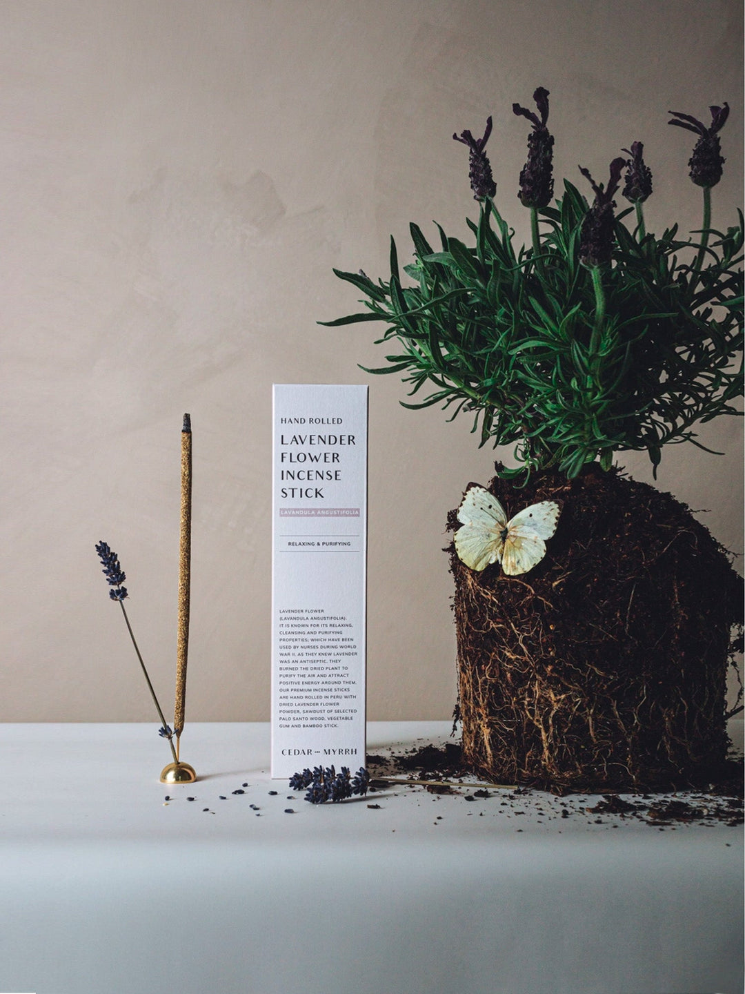 Hand Rolled Incense Stick {Lavender Flower}