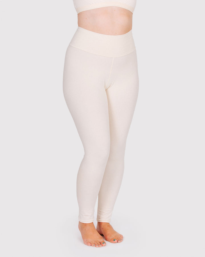 High Rise Ankle Leggings Plain Vanilla