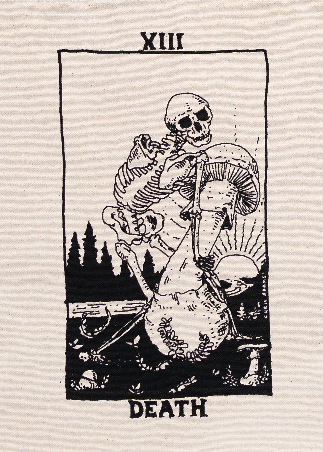 Death Card Tote Bag