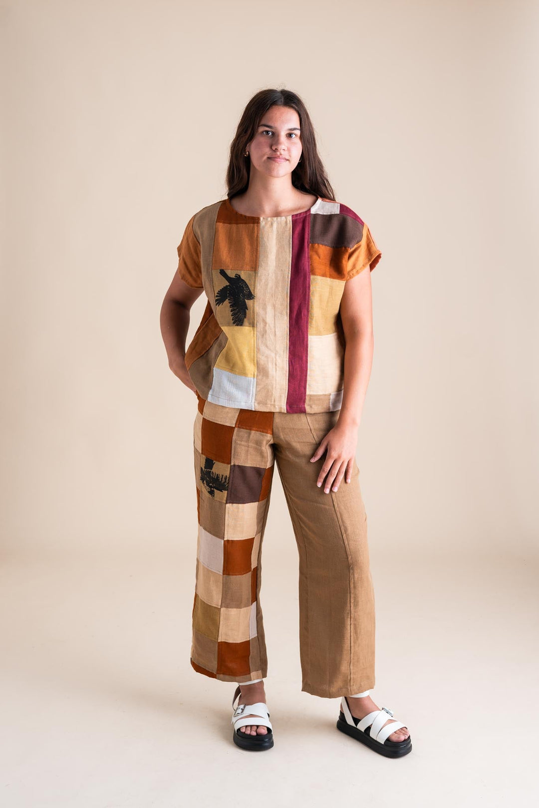 Sunset Pants M in Patchwork #2