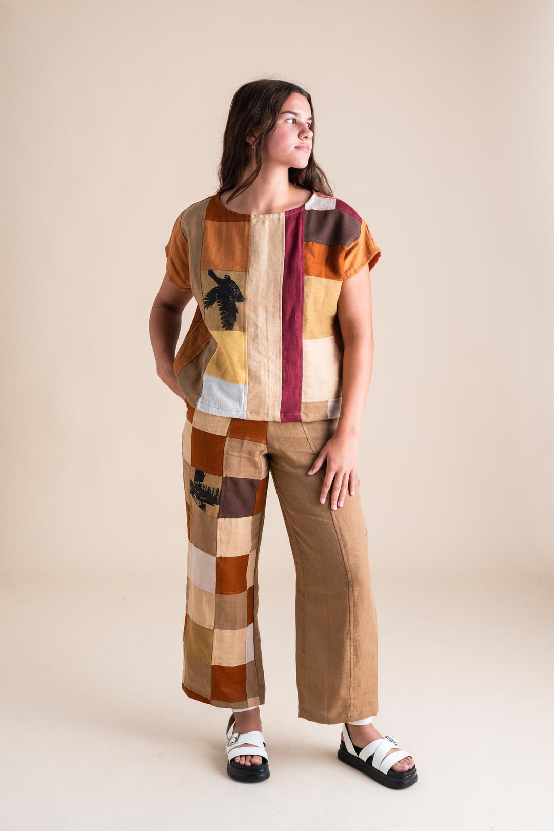 Sunset Pants M in Patchwork #2