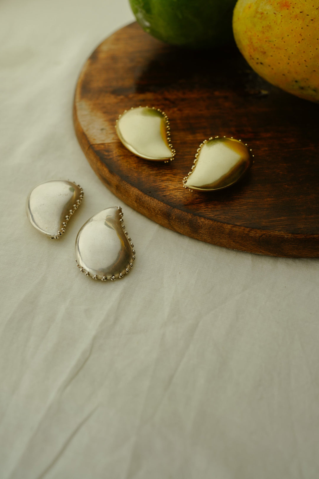 Mango Slices Earrings, 2 Styles