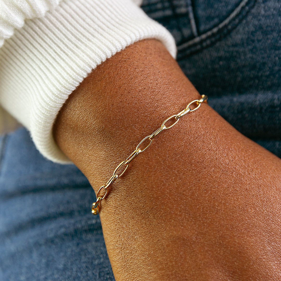 Mila Paperclip Link Bracelet