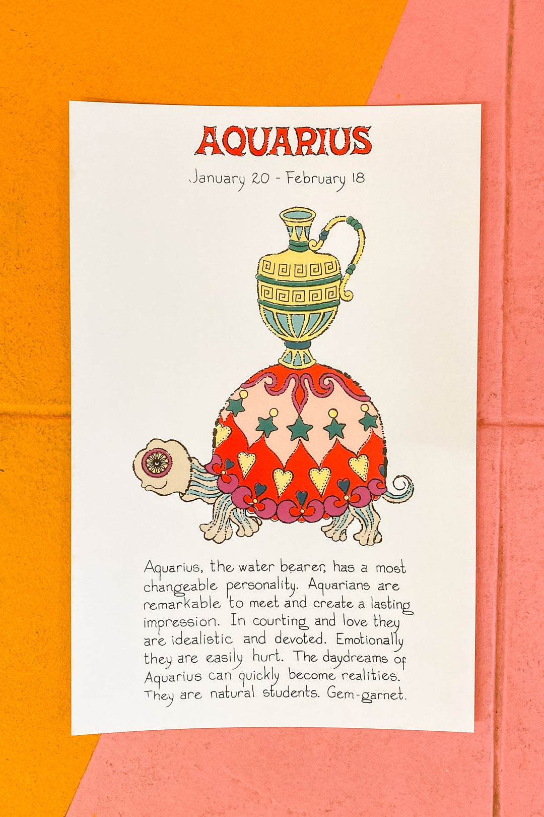 Aquarius Zodiac Print