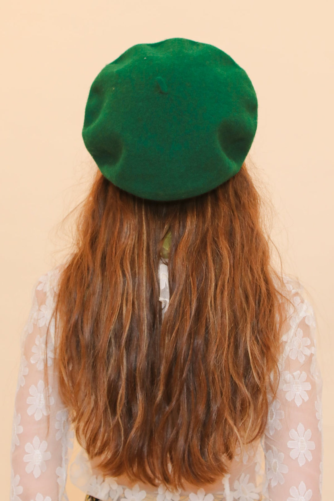 Brigitte Beret in Evergreen