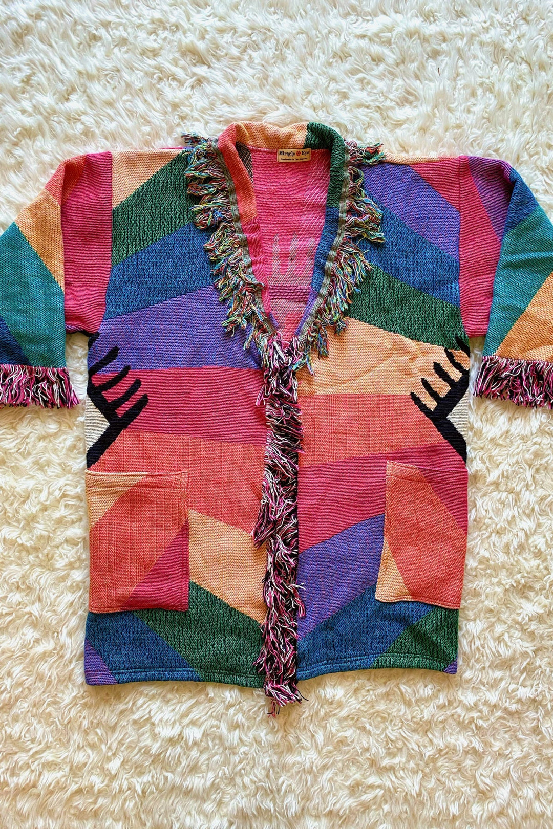 Rainbow Eye Blanket Robe Coat