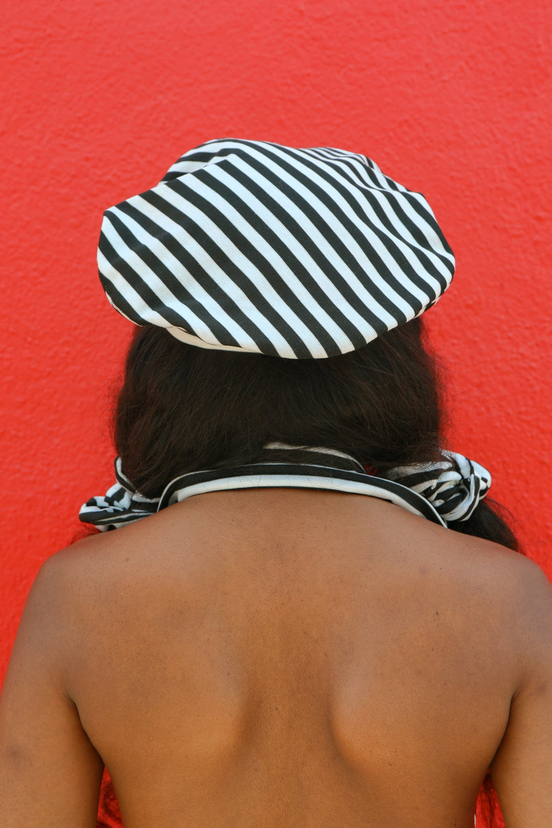 Black Stripe Beret