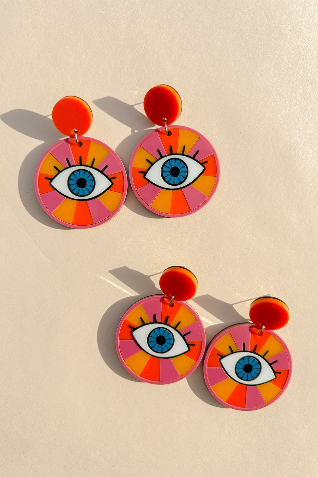 Rainbow Eye Earrings