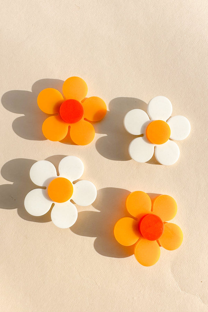 Marigold Hair Clip in Orange