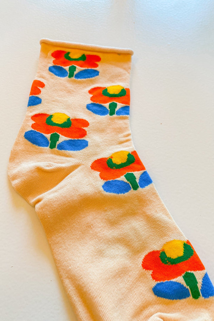 Softie Socks in Peach Tulip