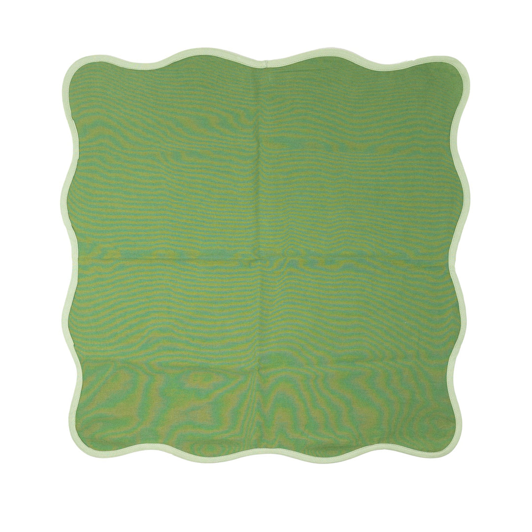 THE SCALLOPED NAPKIN (GREEN) - SET