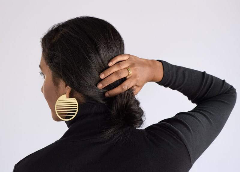 Ocaso hoop earrings