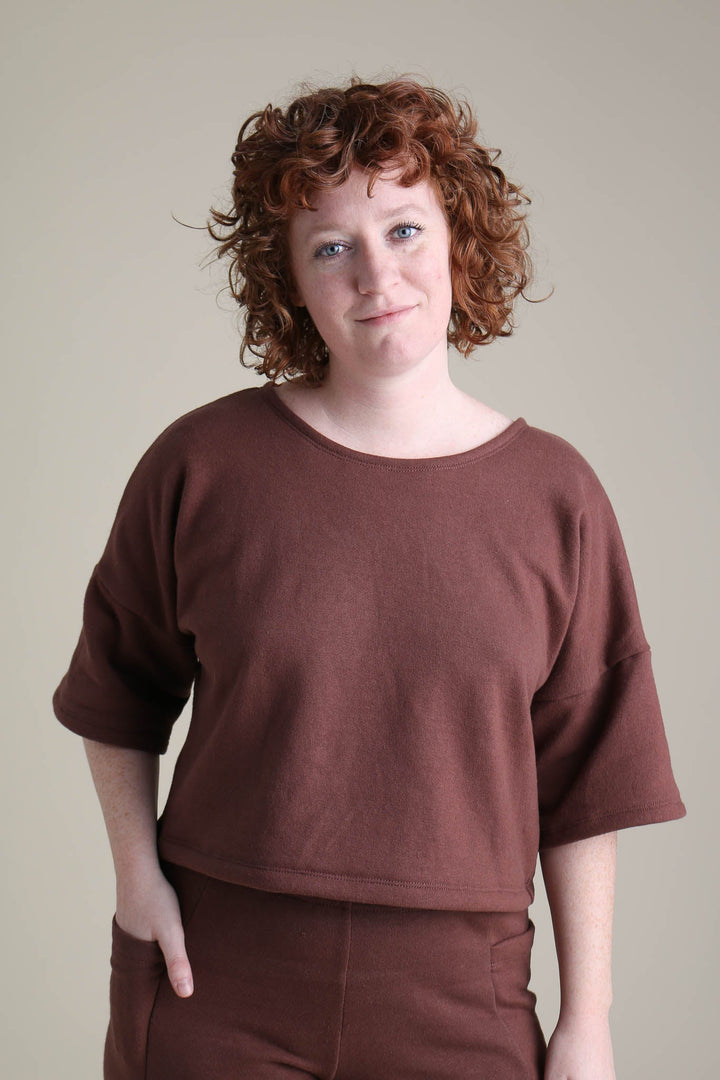 Chloe Tee in Chestnut