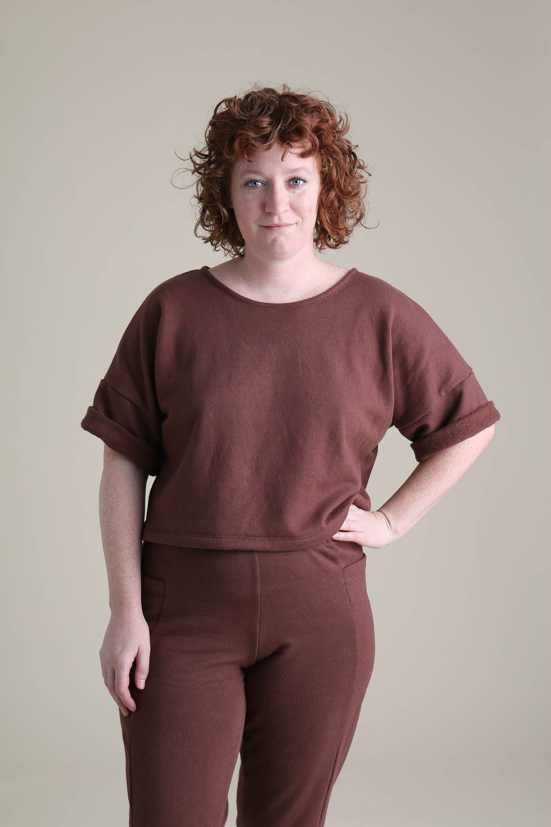 Chloe Tee in Chestnut