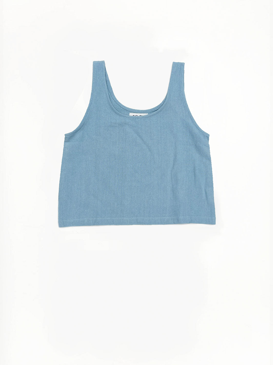 Indigo Cotton Tank Top