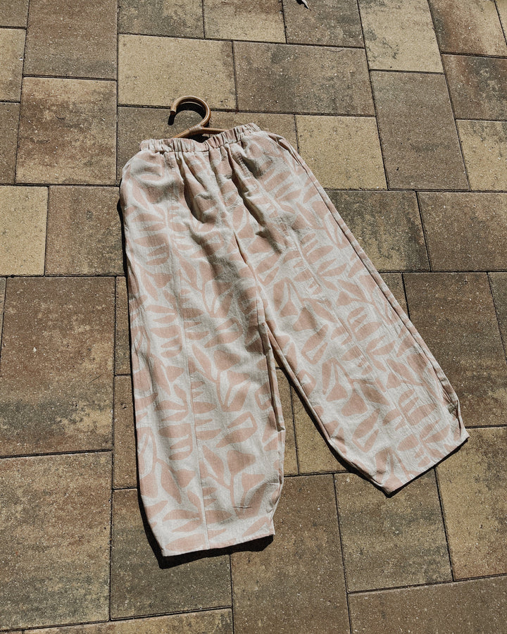 The Palace Pant in Botanical Block Print