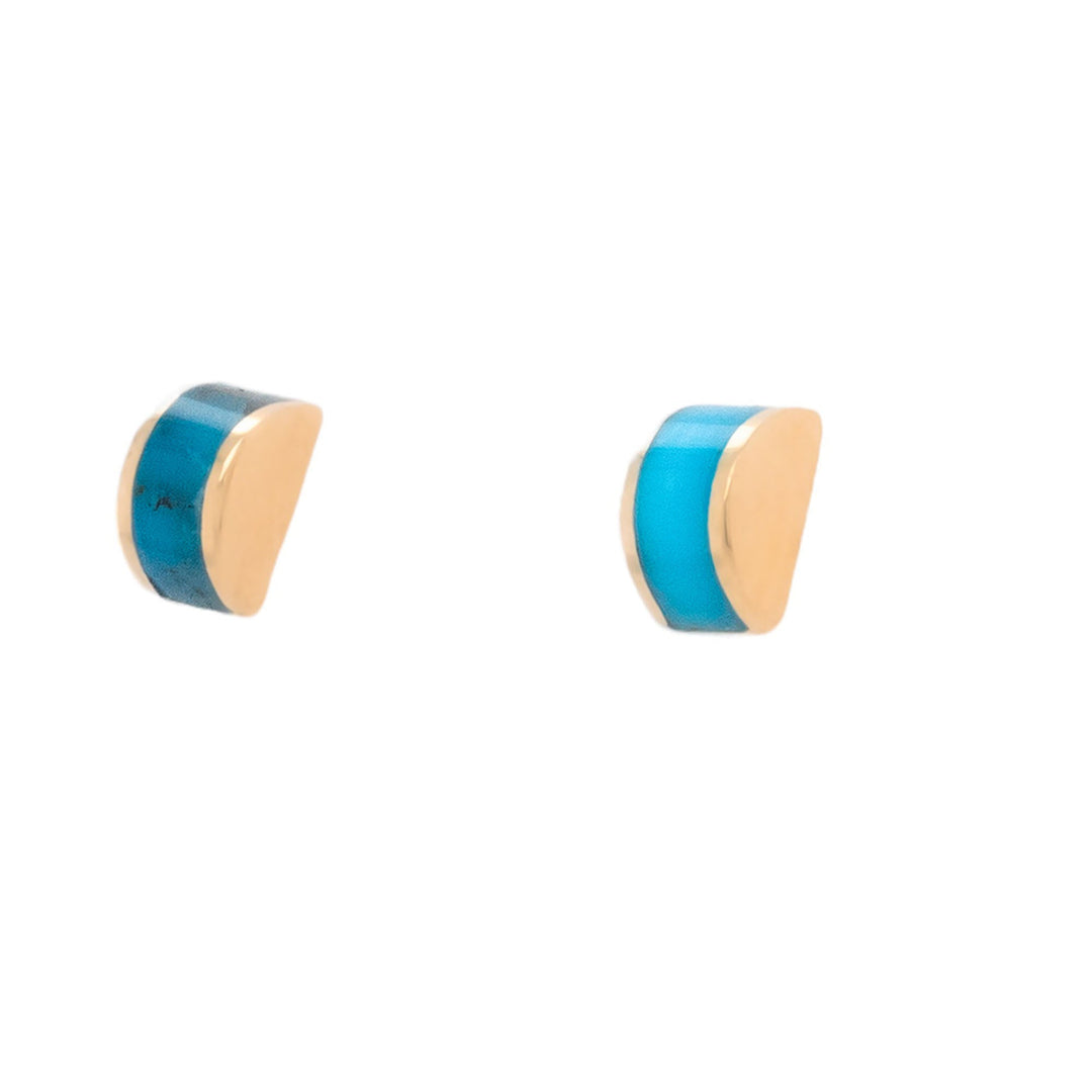 Luna Kingman Turquoise Stud Earrings