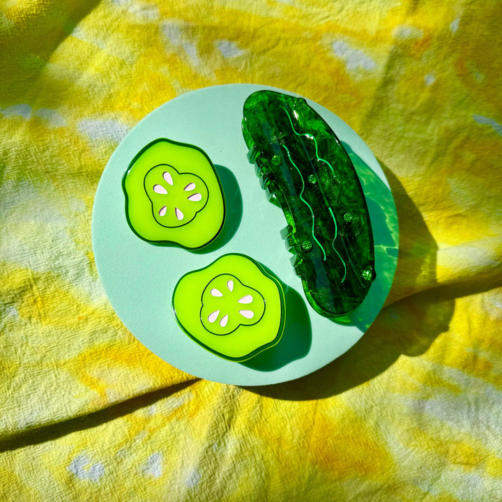 Pickle Hair Clip Set