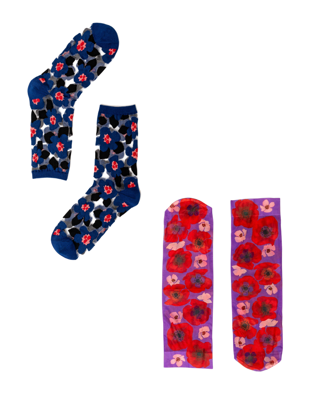 Poppy Floral Socks Bundle