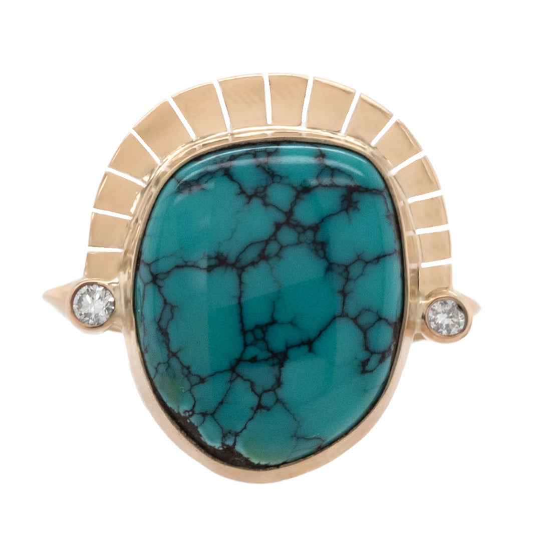 Teal Turquoise Reina Ring