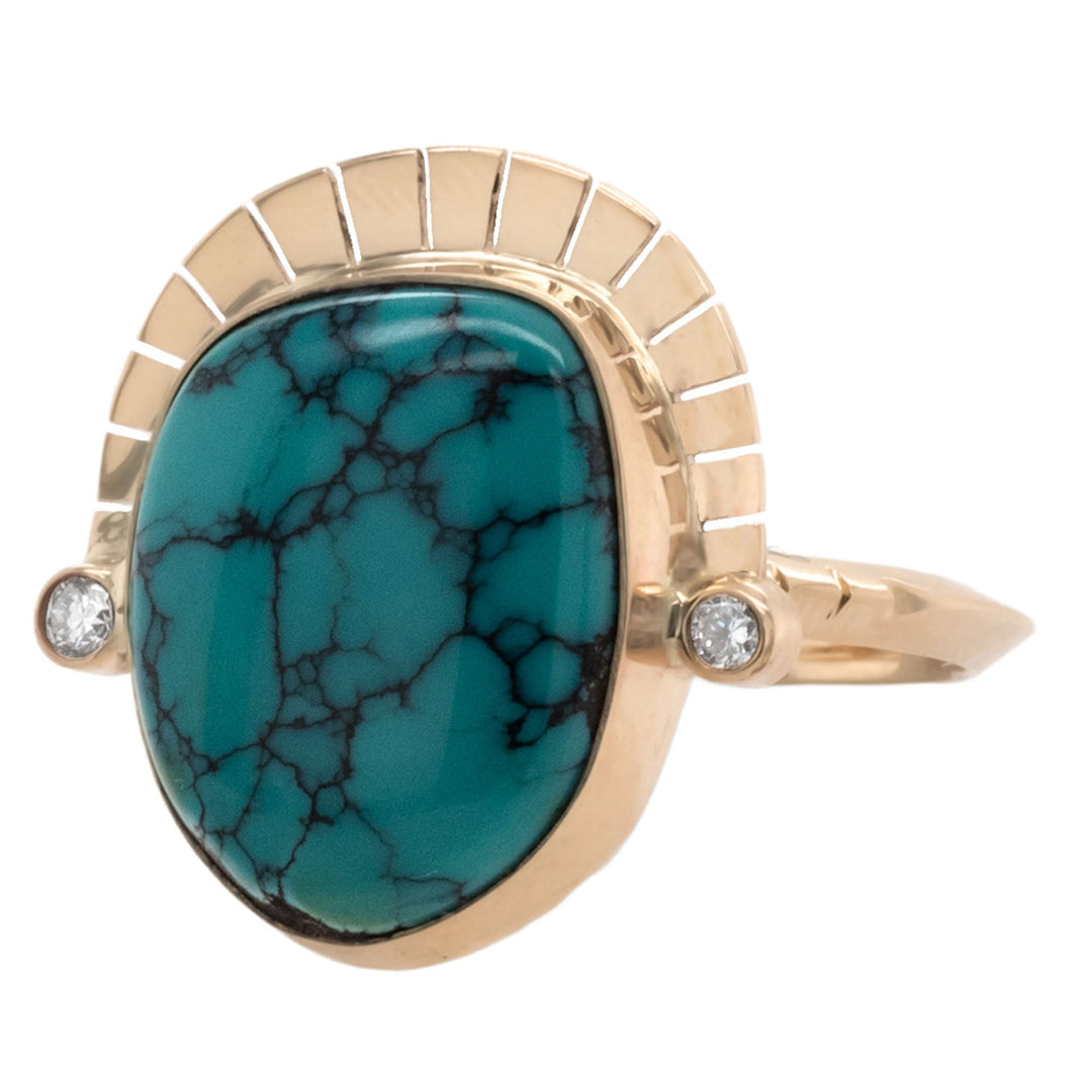 Teal Turquoise Reina Ring