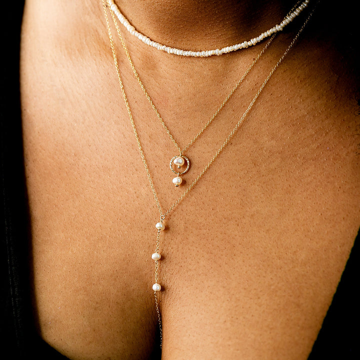 Naya Freshwater Pearl Y-Necklace