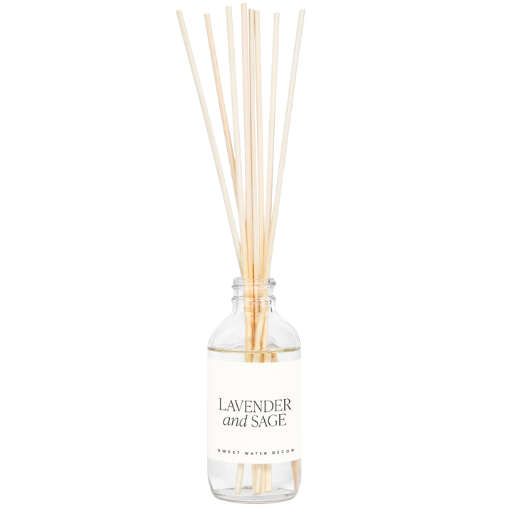 Lavender and Sage Clear Reed Diffuser