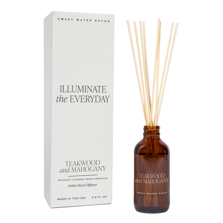 Teakwood and Mahogany Amber Reed Diffuser