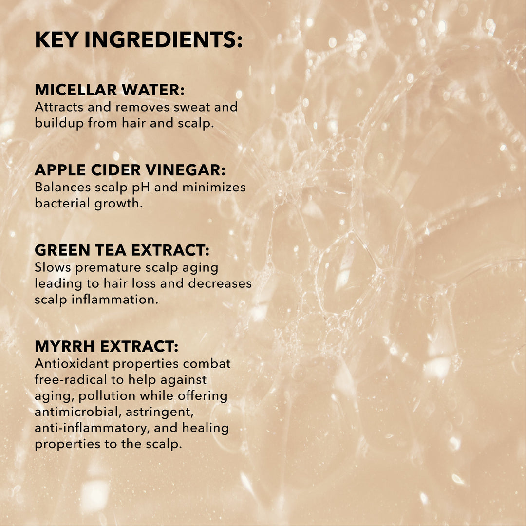 Travel Root Refresh Micellar Rinse Dry Shampoo Alternative Infused with Apple Cider Vinegar