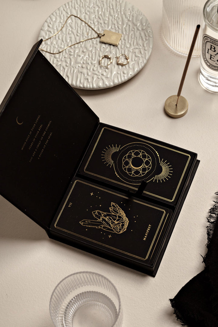 'Child Of The Universe' Black & Gold Edition • Oracle Deck & Book