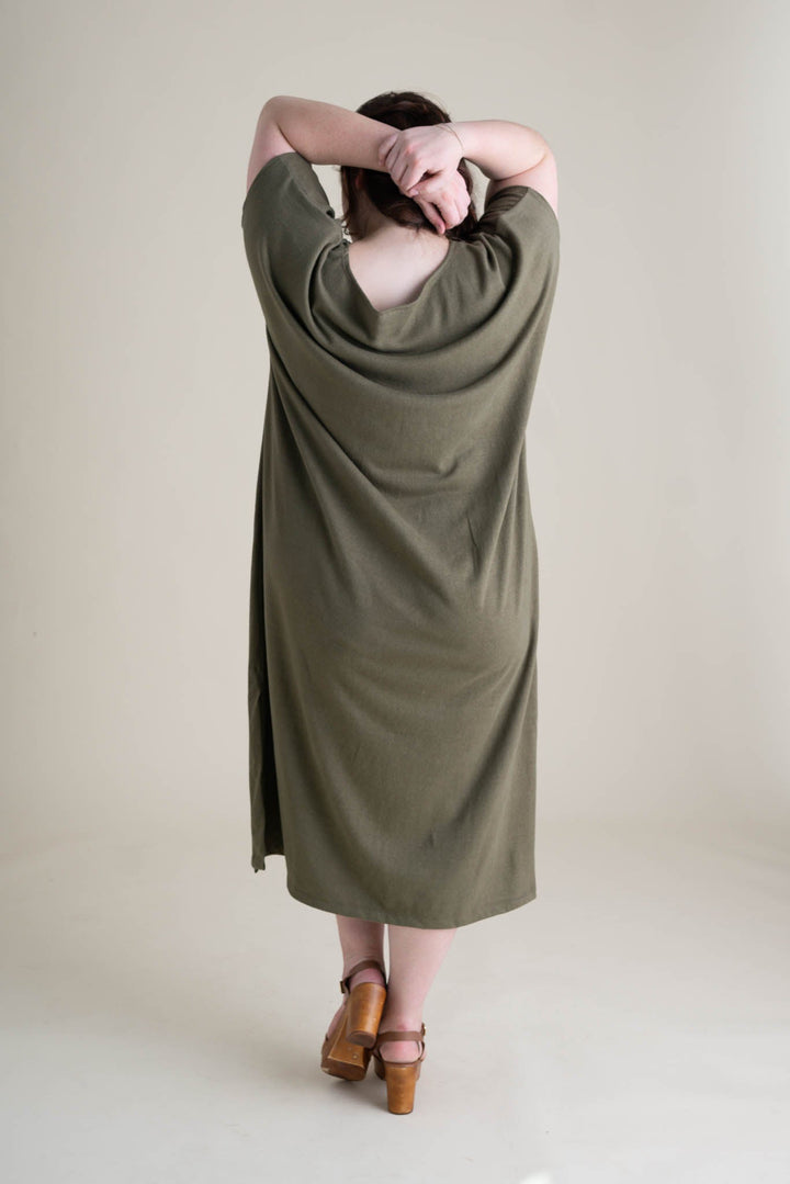 Cairo Dress in Moss