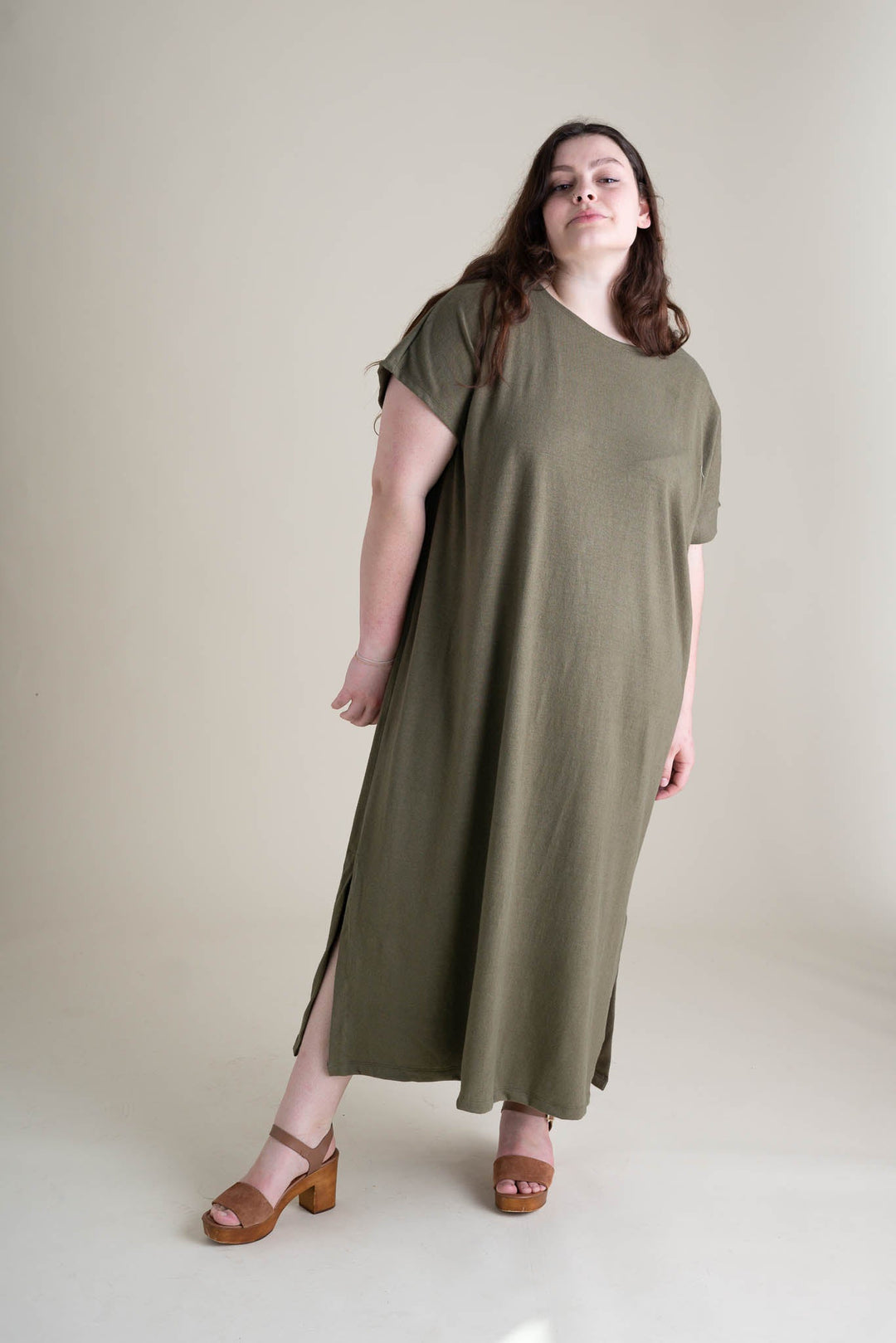 Cairo Dress in Moss