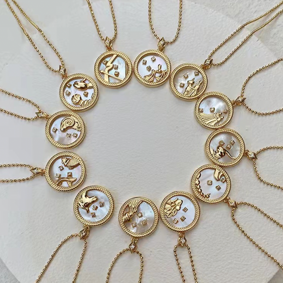 Pearl Zodiac Necklace