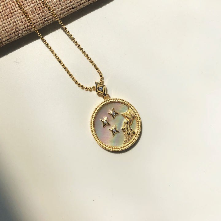 Pearl Zodiac Necklace