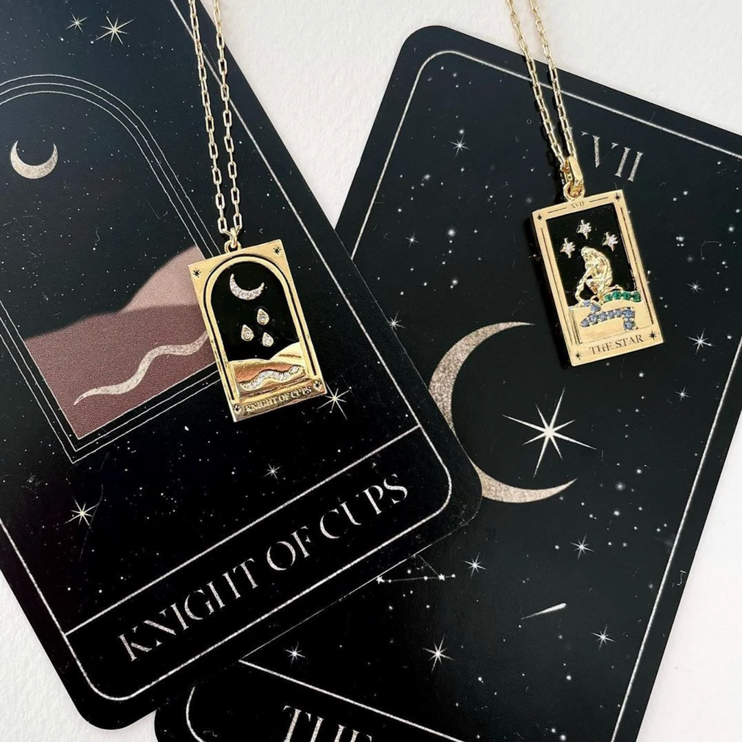 The Moon Tarot Card Necklace