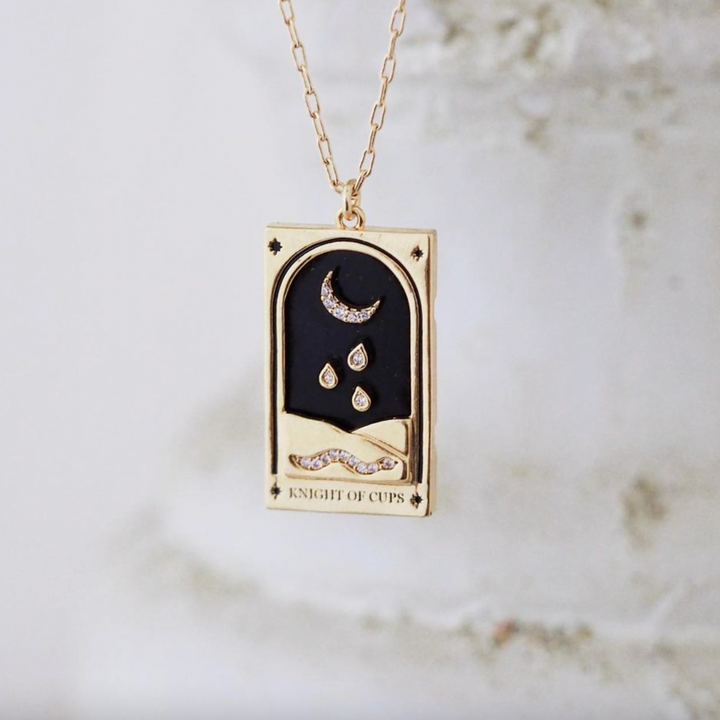 The Lovers Tarot Card Necklace