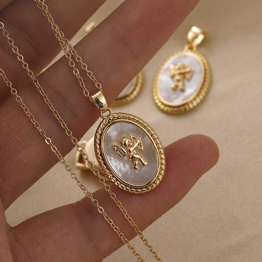 Cherub Coin Necklace