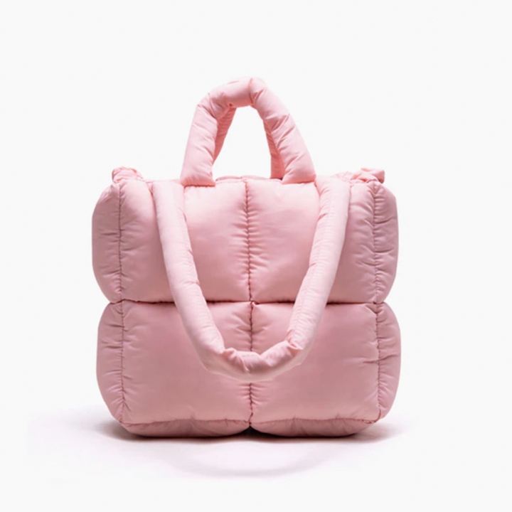 Space Cotton Puffer Bag - Pink