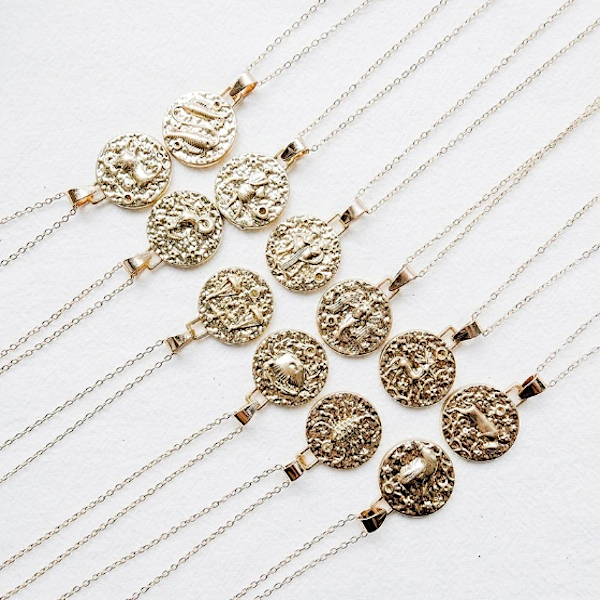 Zodiac Coin Necklace